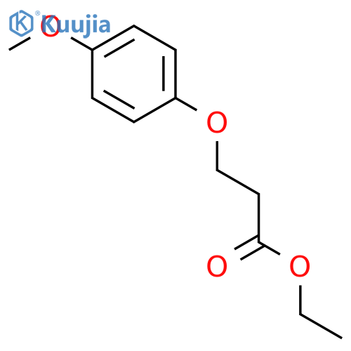 Propanoic acid, 3-(4-methoxyphenoxy)-, ethyl ester structure