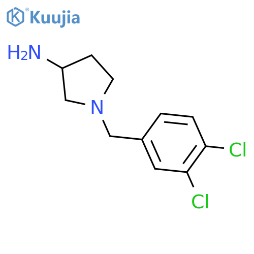 1-(3,4-dichlorophenyl)methylpyrrolidin-3-amine structure