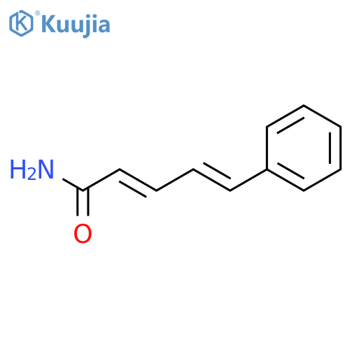 2,4-PENTADIENAMIDE, 5-PHENYL- structure
