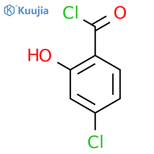 Benzoyl chloride,4-chloro-2-hydroxy- structure