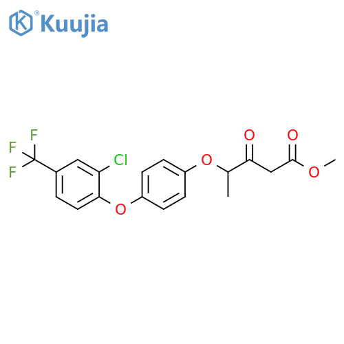 Pentanoic acid, 4-[4-[2-chloro-4-(trifluoromethyl)phenoxy]phenoxy]-3-oxo-, methyl ester structure