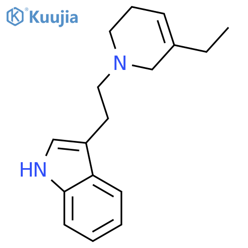 1H-Indole, 3-[2-(3-ethyl-5,6-dihydro-1(2H)-pyridinyl)ethyl]- structure