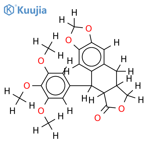 (-)-deoxypodophyllotoxin structure