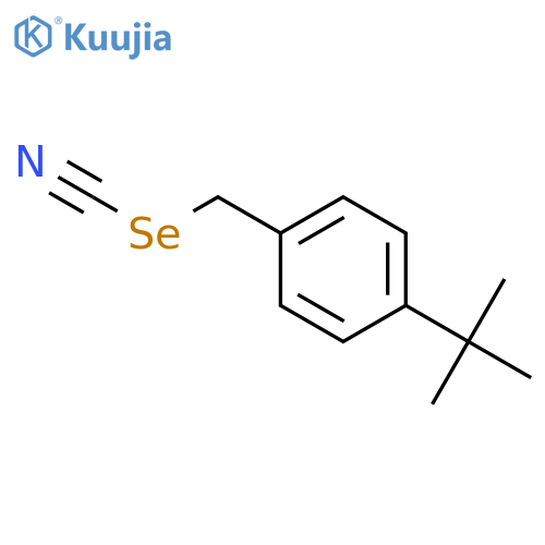 Selenocyanic acid, [4-(1,1-dimethylethyl)phenyl]methyl ester structure