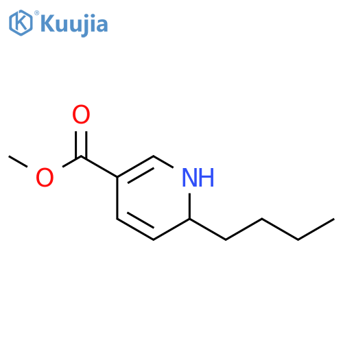 3-Pyridinecarboxylic acid, 6-butyl-1,6-dihydro-, methyl ester structure