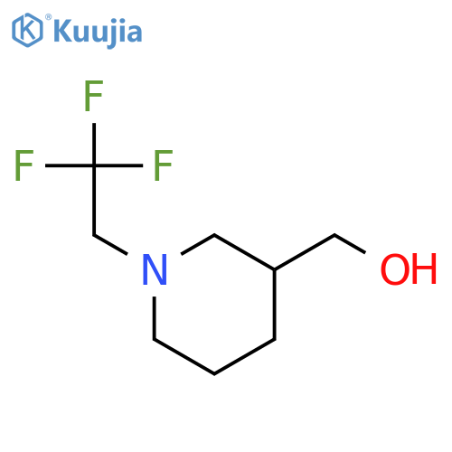 3-Piperidinemethanol, 1-(2,2,2-trifluoroethyl)-, (3R)- structure