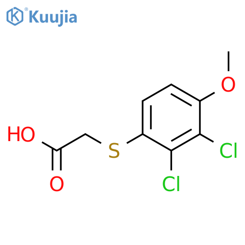 Acetic acid, [(2,3-dichloro-4-methoxyphenyl)thio]- structure