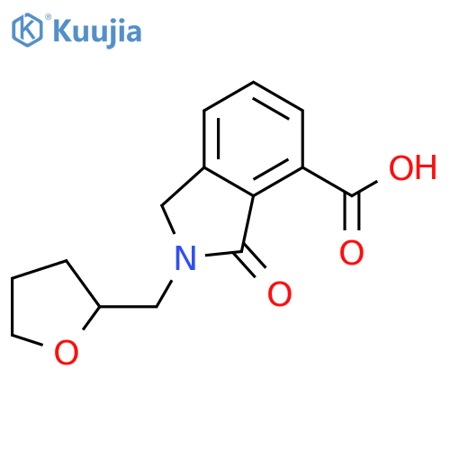 3-Oxo-2-(tetrahydro-furan-2-ylmethyl)-2,3-dihydro-1H-isoindole-4-carboxylic Acid structure