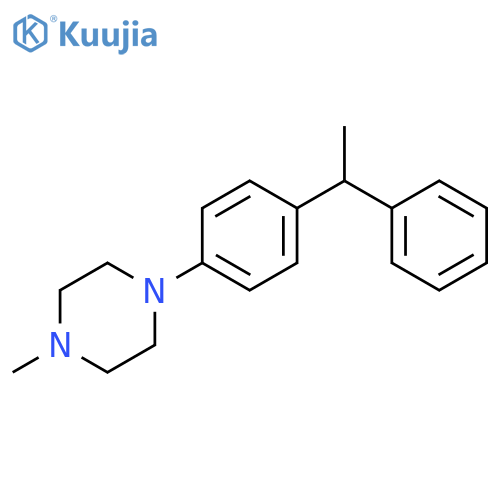 Piperazine, 1-methyl-4-[4-(1-phenylethyl)phenyl]- structure
