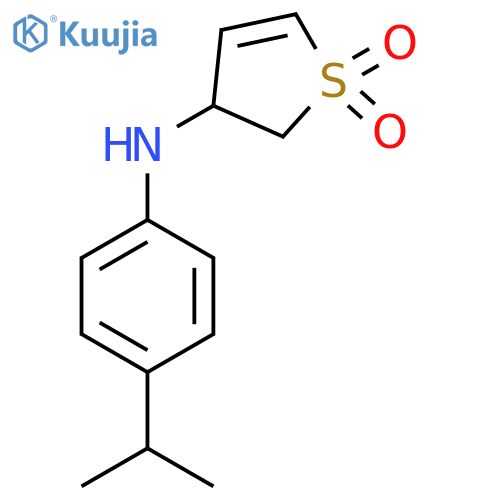 3-{4-(propan-2-yl)phenylamino}-2,3-dihydro-1lambda6-thiophene-1,1-dione structure