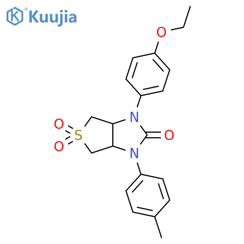 1-(4-ethoxyphenyl)-3-(4-methylphenyl)-hexahydro-1H-5lambda6-thieno3,4-dimidazole-2,5,5-trione structure