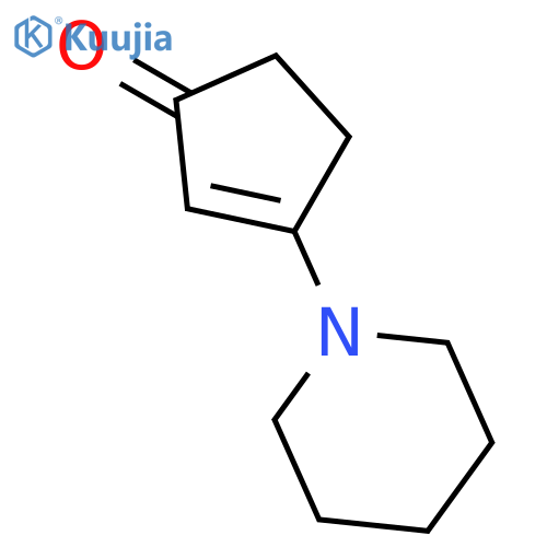 2-CYCLOPENTEN-1-ONE, 3-(1-PIPERIDINYL)- structure