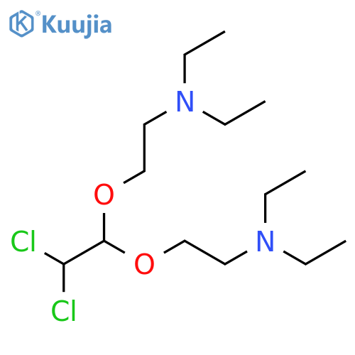 Ethanamine, 2,2'-[(2,2-dichloroethylidene)bis(oxy)]bis[N,N-diethyl- structure