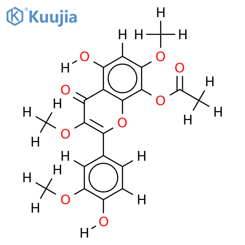 3,3',7-Tri-Me ether,8-O-Ac-Gossypetin structure