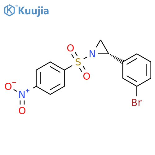 Aziridine, 2-(3-bromophenyl)-1-[(4-nitrophenyl)sulfonyl]-, (2S)- structure