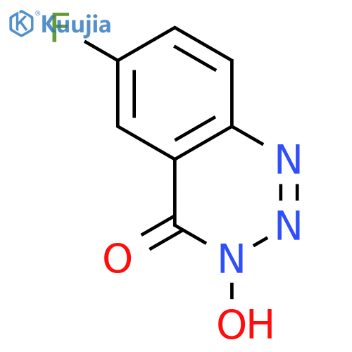 1,2,3-Benzotriazin-4(3H)-one, 6-fluoro-3-hydroxy- structure
