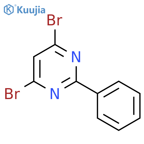 Pyrimidine, 4,6-dibromo-2-phenyl- structure