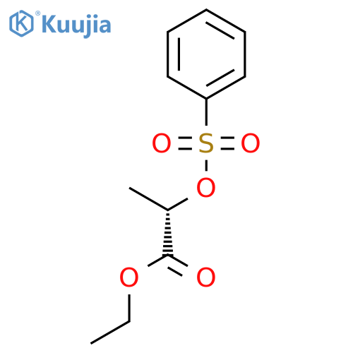 PROPANOIC ACID, 2-[(PHENYLSULFONYL)OXY]-, ETHYL ESTER, (2S)- structure