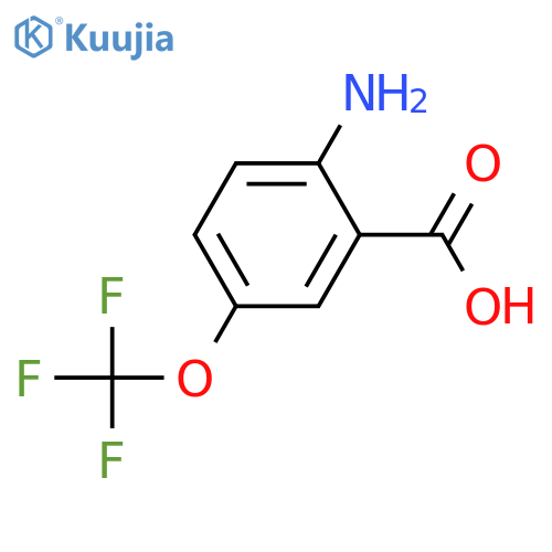 2-Amino-5-(trifluoromethoxy)benzoic acid structure