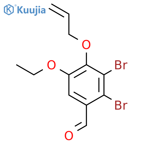 2,3-dibromo-5-ethoxy-4-(prop-2-en-1-yloxy)benzaldehyde structure