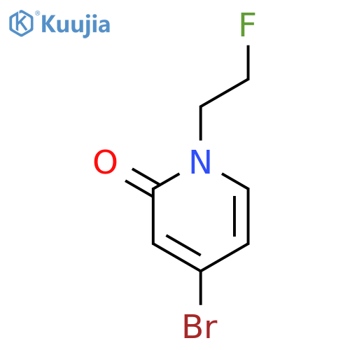 4-bromo-1-(2-fluoroethyl)-1,2-dihydropyridin-2-one structure
