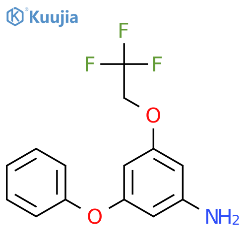 3-phenoxy-5-(2,2,2-trifluoroethoxy)aniline structure