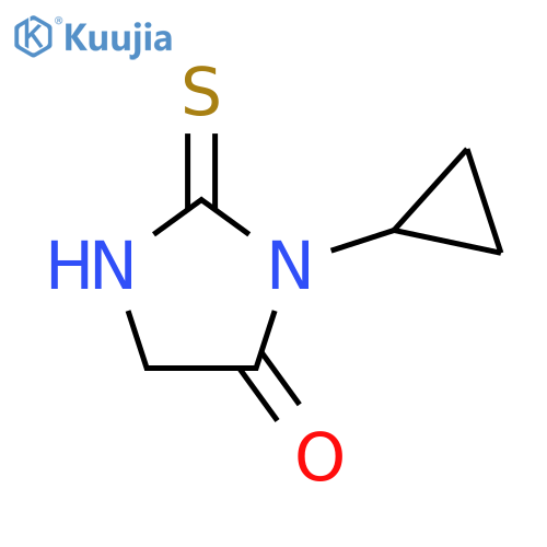 3-cyclopropyl-2-thioxoimidazolidin-4-one structure