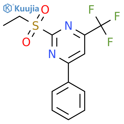 2-(ethanesulfonyl)-4-phenyl-6-(trifluoromethyl)pyrimidine structure