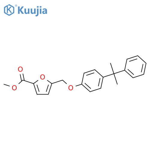 methyl 5-{4-(2-phenylpropan-2-yl)phenoxymethyl}furan-2-carboxylate structure