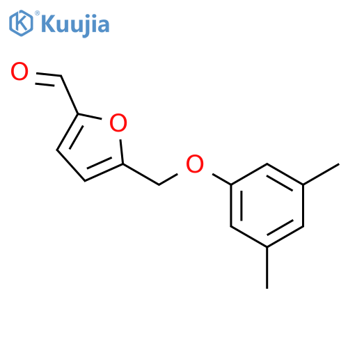 5-(3,5-dimethylphenoxy)methylfuran-2-carbaldehyde structure