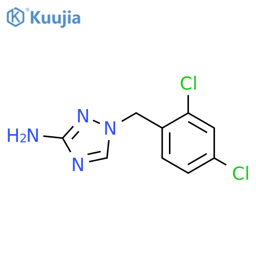 1-(2,4-dichlorophenyl)methyl-1H-1,2,4-triazol-3-amine structure