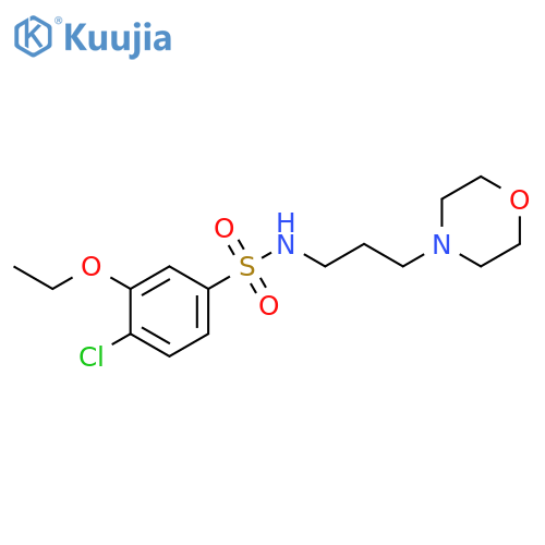 4-chloro-3-ethoxy-N-3-(morpholin-4-yl)propylbenzene-1-sulfonamide structure