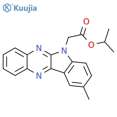 propan-2-yl 2-{9-methyl-6H-indolo2,3-bquinoxalin-6-yl}acetate structure