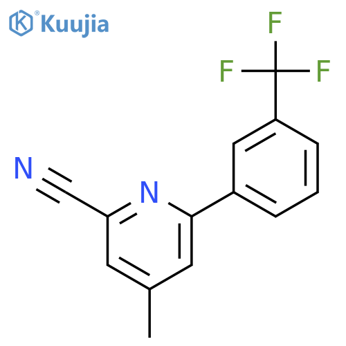 2-Pyridinecarbonitrile, 4-methyl-6-[3-(trifluoromethyl)phenyl]- structure