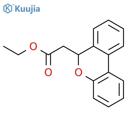 6H-Dibenzo[b,d]pyran-6-acetic acid, ethyl ester structure