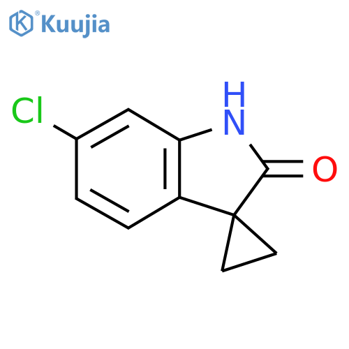 6'-chloro-1',2'-dihydrospirocyclopropane-1,3'-indole-2'-one structure
