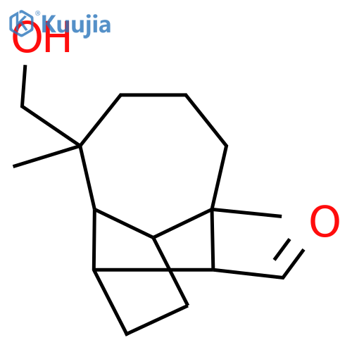 1,4-Methanoazulene-9-carboxaldehyde, decahydro-8-(hydroxymethyl)-4,8-dimethyl- structure