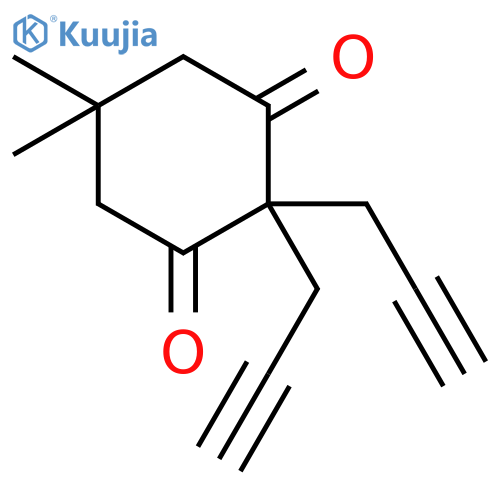 1,3-CYCLOHEXANEDIONE, 5,5-DIMETHYL-2,2-DI-2-PROPYNYL- structure