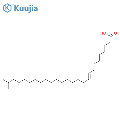 25-methyl-5,9-hexacosadienoic acid structure