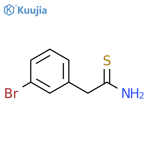 2-(3-bromophenyl)ethanethioamide structure