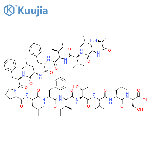 L-Serine, L-alanyl-L-leucyl-L-valyl-L-isoleucyl-L-phenylalanyl-L-leucyl-L-phenylalanyl-L-prolyl-L-leucyl-L-phenylalanyl-L-isoleucyl-L-threonyl-L-valyl-L-leucyl- (9CI) structure