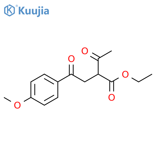 Benzenebutanoic acid, α-acetyl-4-methoxy-γ-oxo-, ethyl ester structure