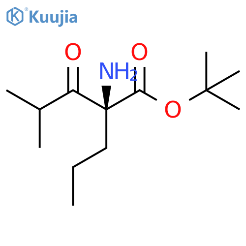 Leucine, 3-oxo-2-propyl-, 1,1-dimethylethyl ester structure