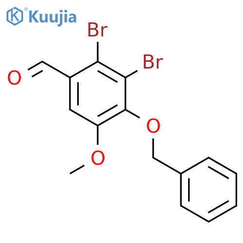 4-(benzyloxy)-2,3-dibromo-5-methoxybenzaldehyde structure