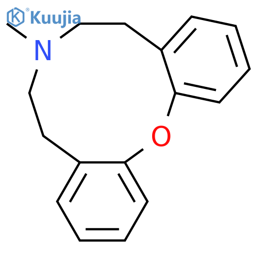 6,7,8,9-tetrahydro-7-methyl-5H-dibenz[b,i][1,6]oxazecine structure