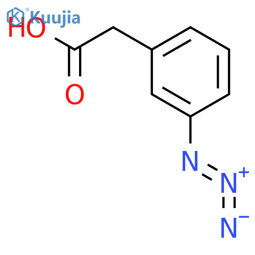 2-(3-azidophenyl)acetic acid structure