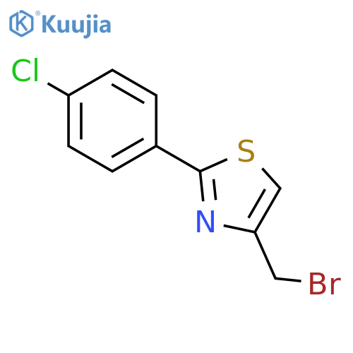 4-Bromomethyl-2-(4-chlorophenyl)thiazole structure