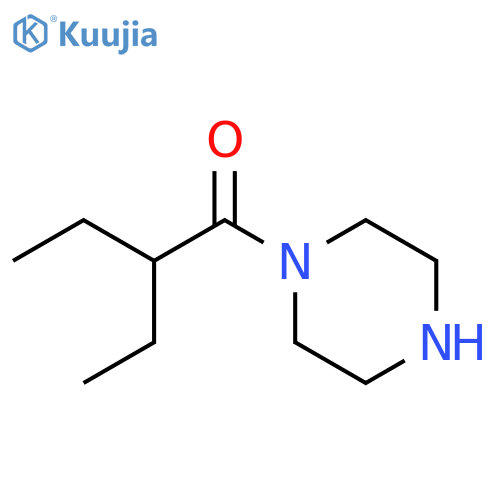 2-ethyl-1-(piperazin-1-yl)butan-1-one structure