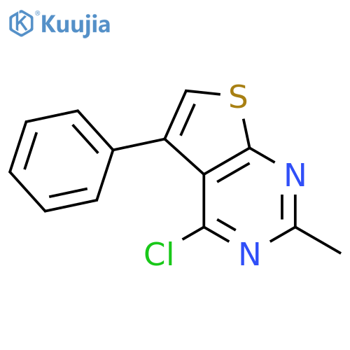 4-chloro-2-methyl-5-phenylthieno2,3-dpyrimidine structure