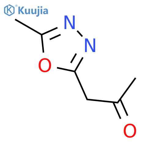 2-Acetonyl-5-methyl-1,3,4-oxadiazole structure